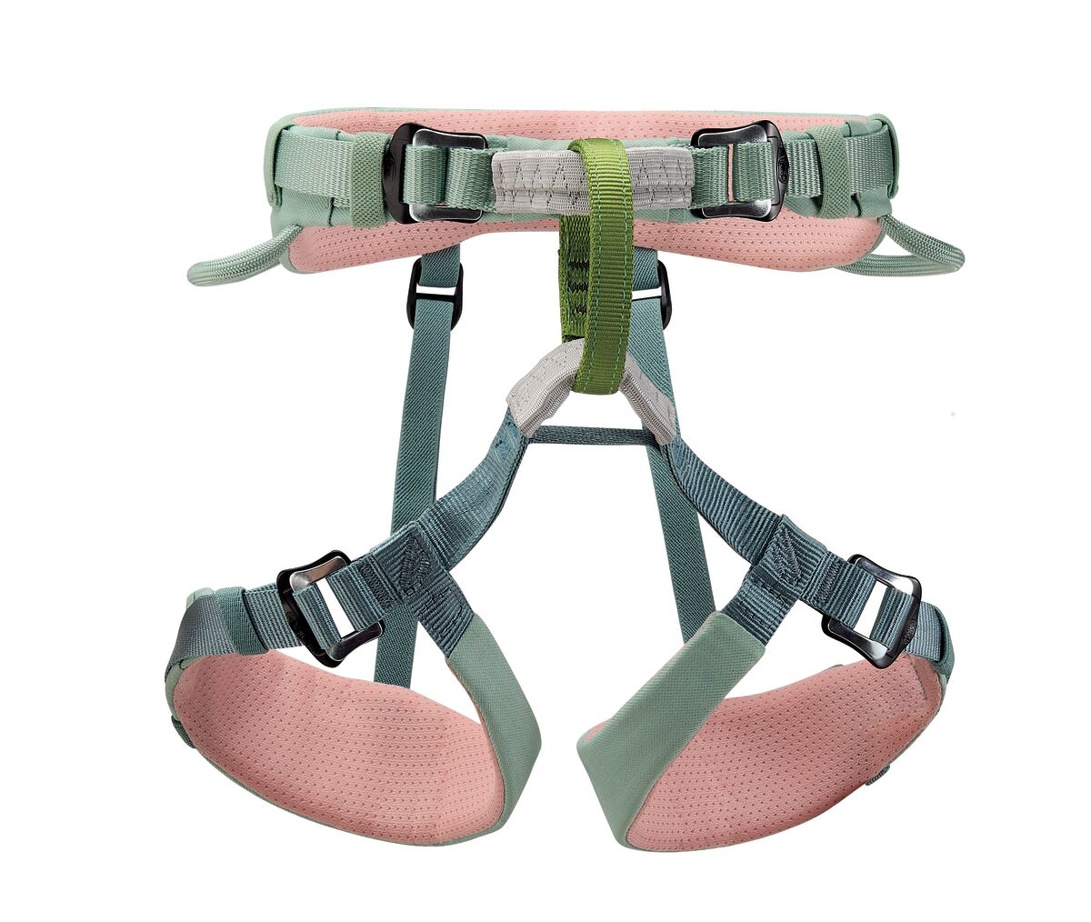 Petzl Macchu Kinderklettergurt in Jade Green