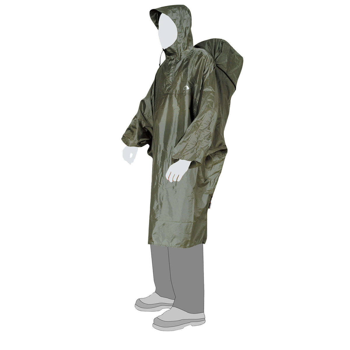 Tatonka Cape Regenponcho cub grün Größe M