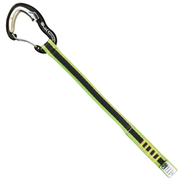 KONG Panic Klippstock-Karabiner schwarz/grün