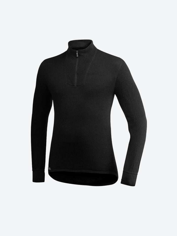 Woolpower Zip Turtleneck 200 Unisex Schwarz