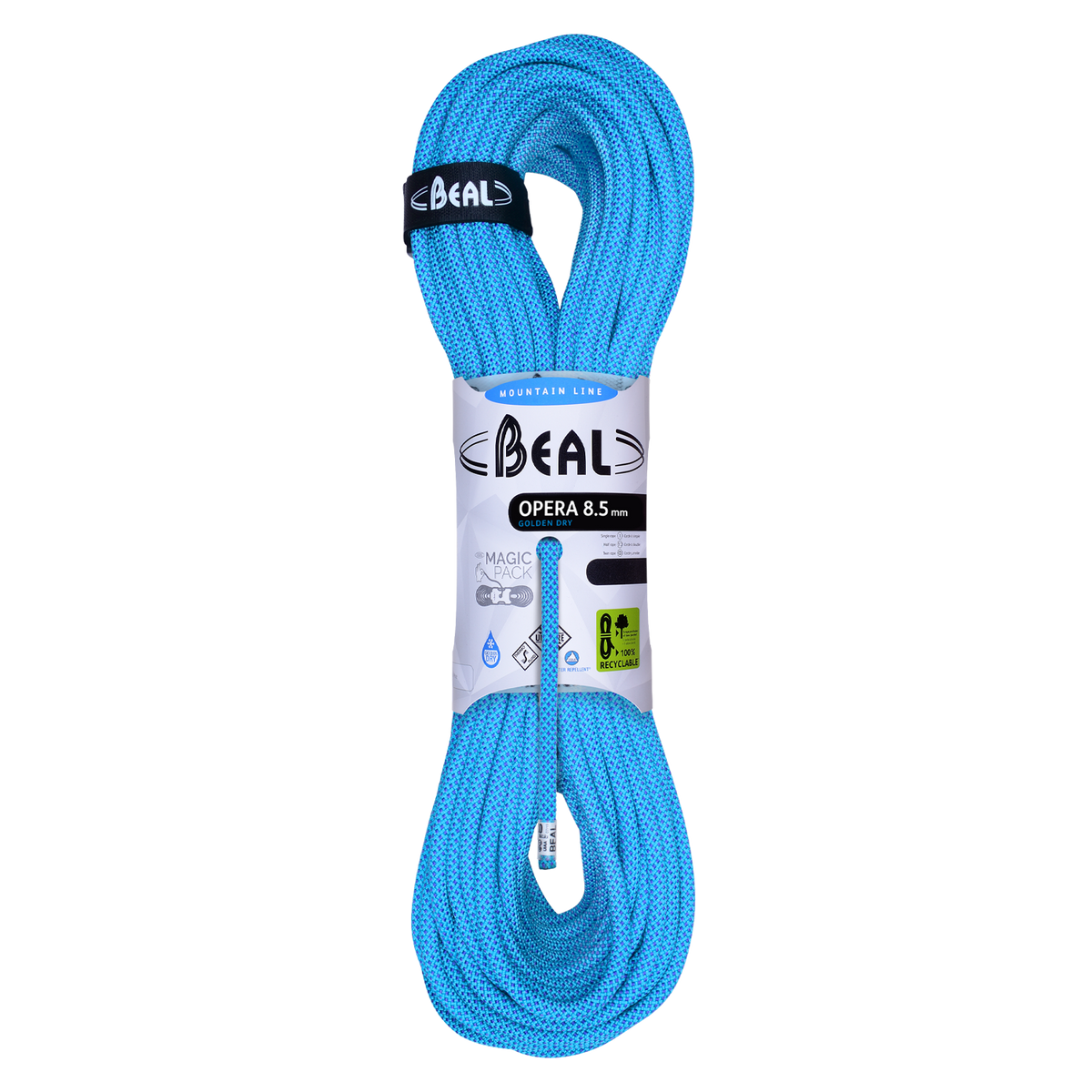 Beal Opera 8,5 mm Unicore Golden Dry Einfachseil 70 m Blau