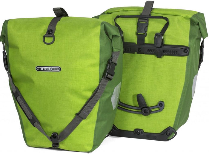 Ortlieb Back-Roller Plus, zwei Hinterradtaschen in Lime und Moss Green