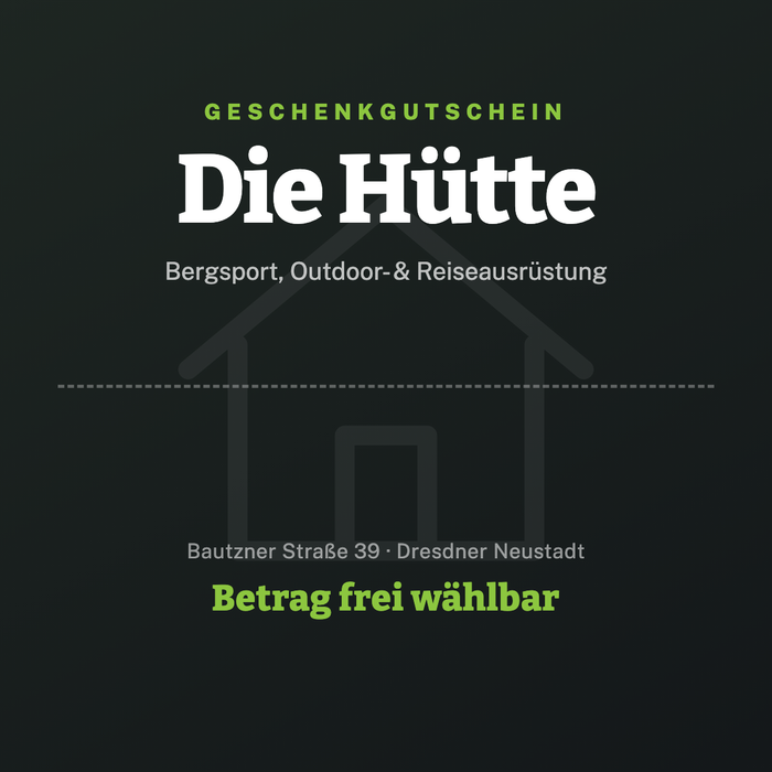 Geschenkgutschein der Hütte Dresden