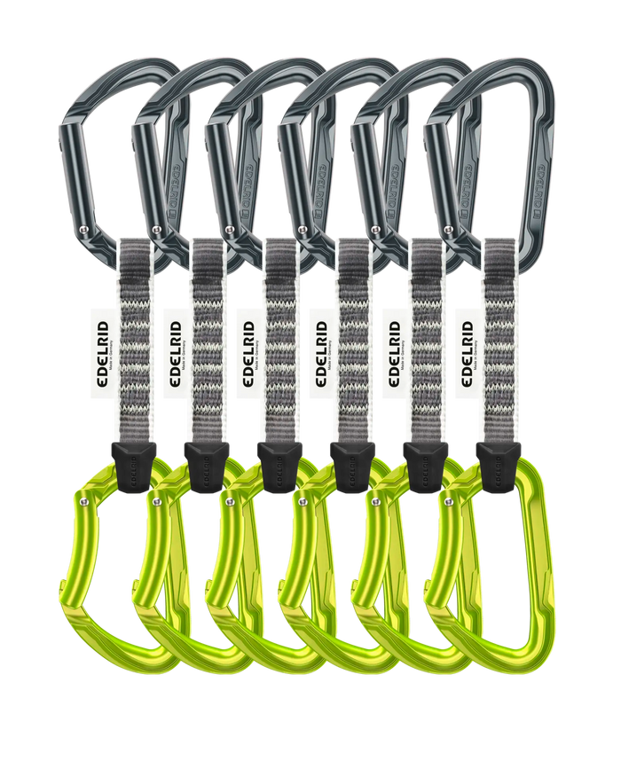 Edelrid PURE SET SIXPACK 10 cm slate-oasis